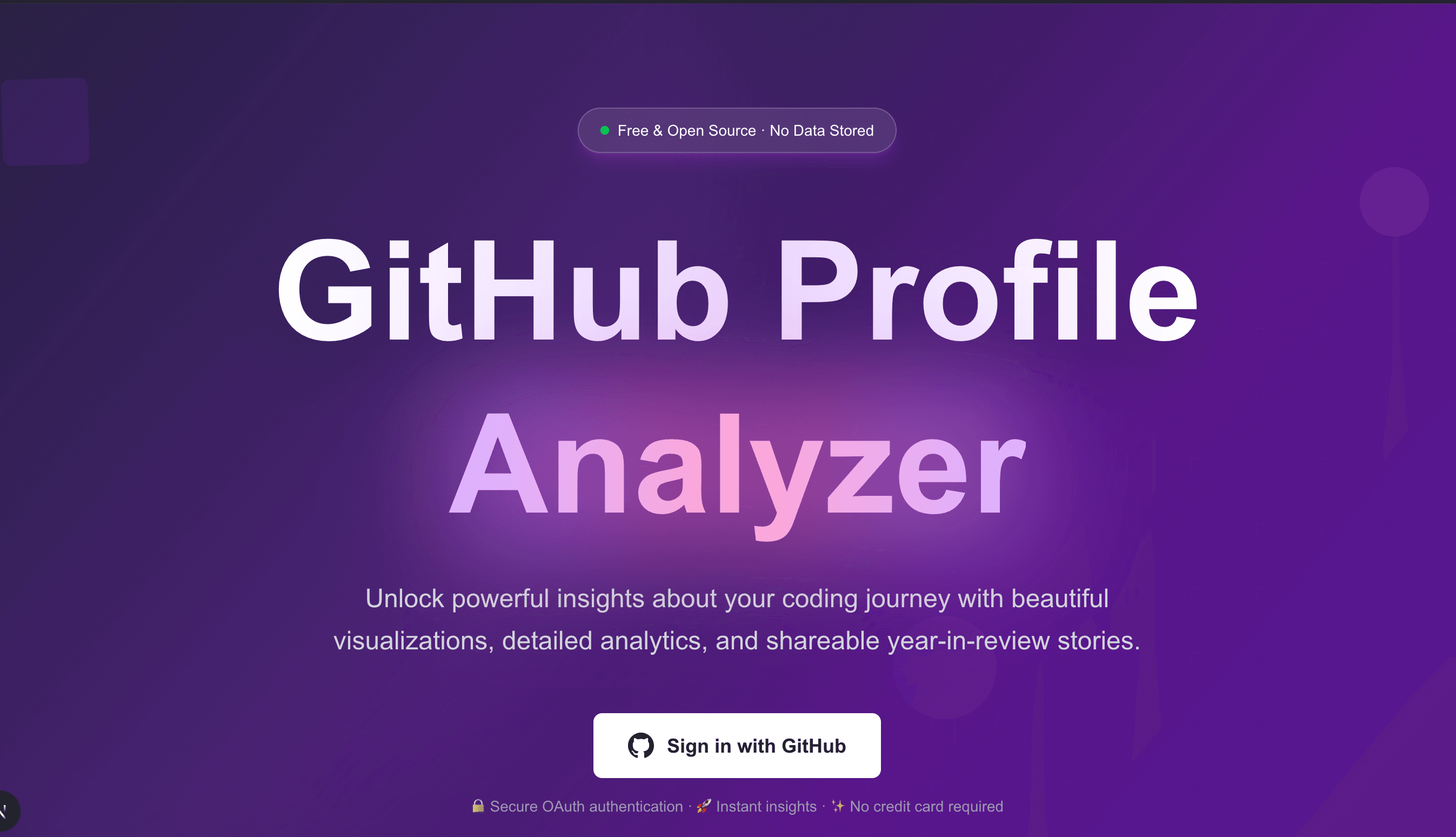 GitHub Profile Analyzer